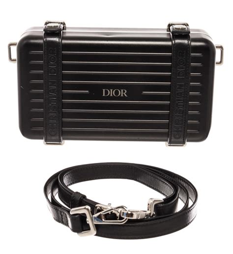 dior rimowa clutch black|christian Dior aluminum clutch.